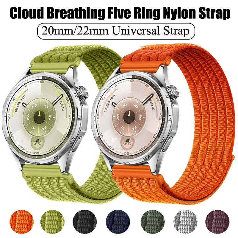 20/22 มม.สําหรับนาฬิกา Huawei GT 6 5 Pro 7 GT Runner 2 Bands สไตล์ไนลอน Correa สายรัดข้อมือสําหรับ H