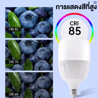 แพ็ก 10 หลอด LED รุ่นอัพเกรด E27 35W 45W 55W 65W 85W แสงขาว 6500K ประหยัดไฟ สำหรับบ้านและร้านค้า