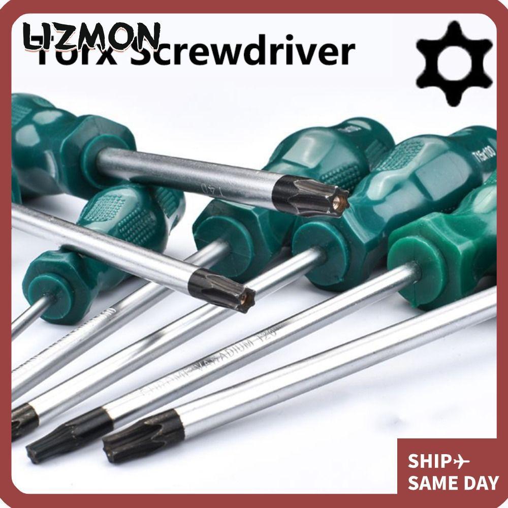 LIZMON Torx ไขควง, 400 มม.พร้อมไขควงหกเหลี่ยมรู,ซ่อมบ้านคุณภาพสูง T15 T20 T25 T30 ไขควงอัลเลน