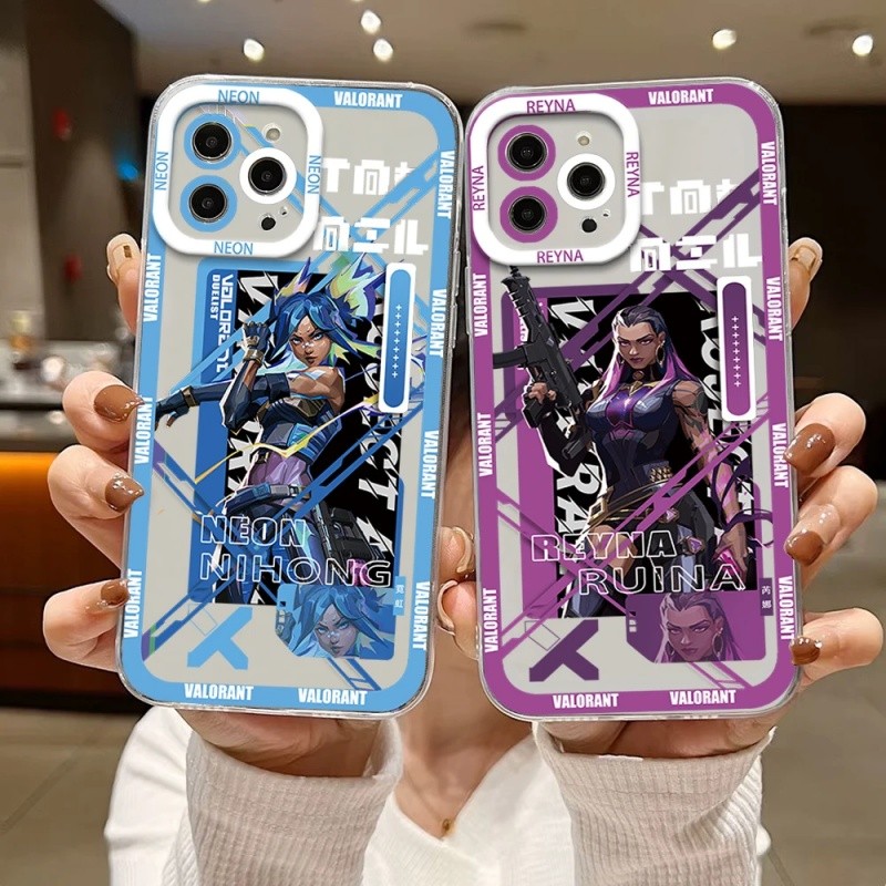 เกม Valorantเคสโทรศัพท์สําหรับOPPO Reno 8 Pro 7 4 6 5 Lite 5F 5Z 6Z 7Z 8Z 8T 5G A74 4Gโปร่งใสTPUซิลิ