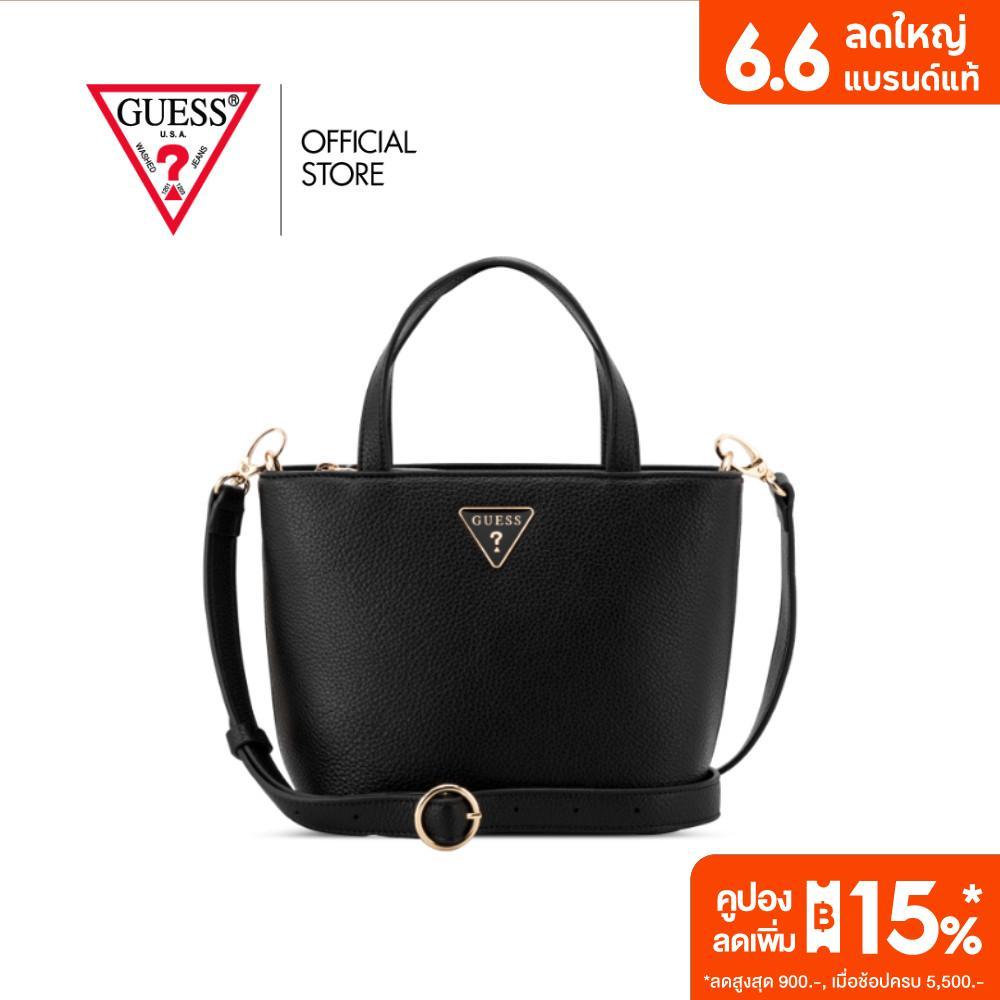 GUESS กระเป๋า รุ่น PA258681 WELLS MINI TOTE สีดำ
