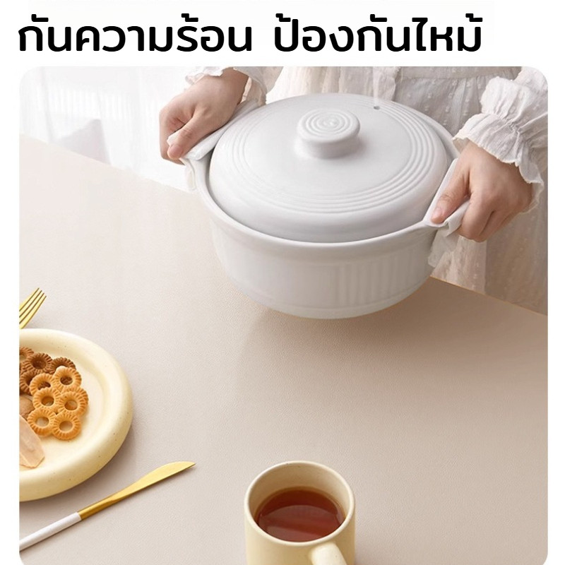 ผ้าปูโต๊ะ PVC ลายการ์ตูน กันน้ำมัน ทนความร้อน ไม่ต้องซัก รูปที่ 7