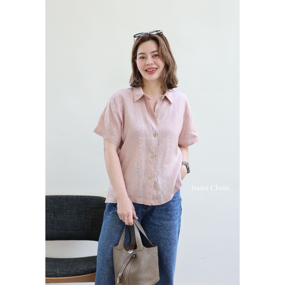 เสื้อลินิน รุ่น Short ดีไซน์ใหม่ใส่หน้าร้อน สบายมากกก