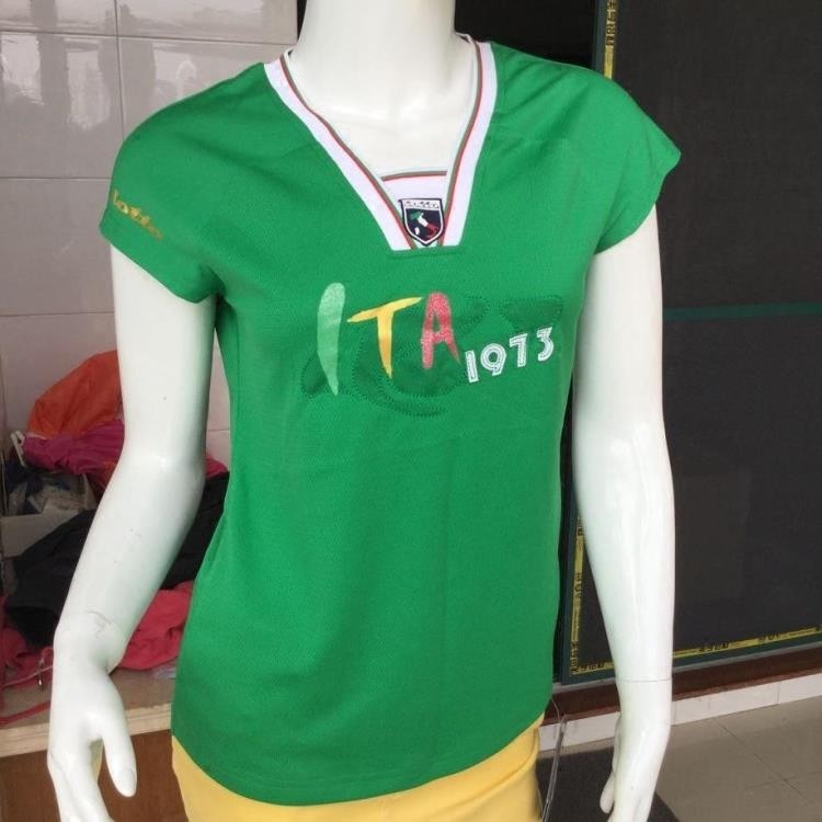Lotto sport lotto Women Italian Flag Series เสื้อยืดกีฬาแห้งเร็ว ETSE018-3
