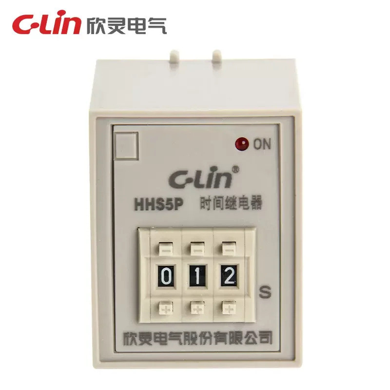 แท้ C-Lin Delay Time Relay HHS5P AC380V AC220V DC24V 9.9S 99S 99M 9.99S 99.9S 999S