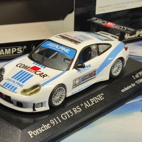[พร้อมสต็อก1] มินิตัด1/43 ปอร์เช่ 911 GT3 อาร์เอส "อัลพีเน่" เคลือบจํากัด999ชุดพร้อมวัสดุโลหะผสมกล่อ