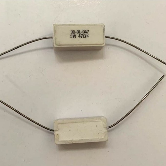 ตัวต้านทานมะนาวเซรามิก 5W 5R47 0.47Ohm 0.47 Ohm