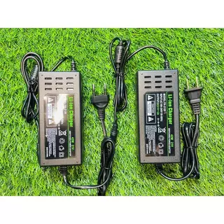 Battery Charger อแดปเตอร์ชาร์จ แบตลิเธียม DC 21V 2A (ใหญ่)เต็มแล้วตัด มีไฟสถานะชาร์จแบตเต็ม