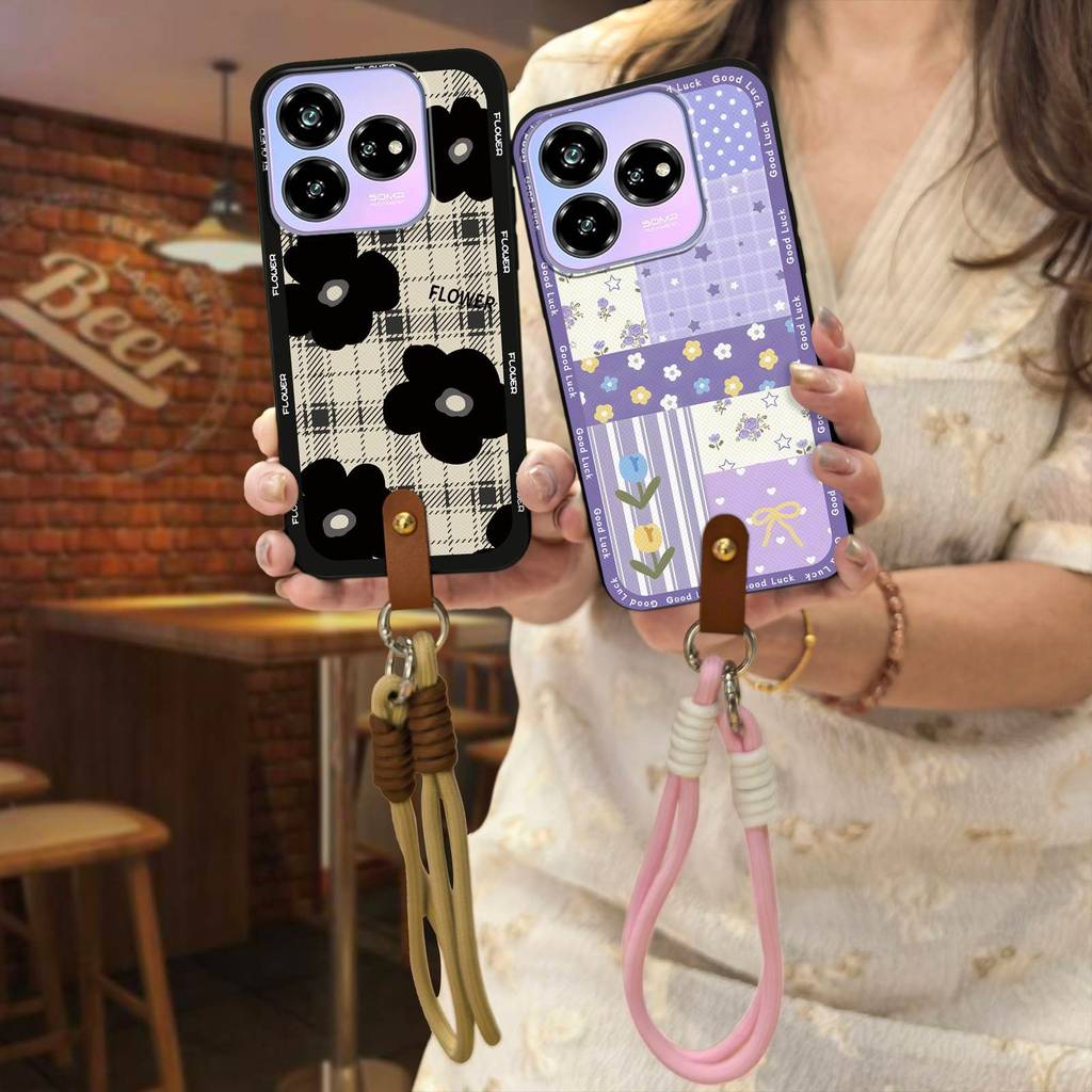 เคสโทรศัพท์สกปรกแนวทแยงสําหรับ ZTE Blade V60 ออกแบบ/Axon 60 Lite น่ารัก Anti-knock Soft Case กันกระแ