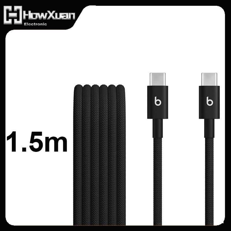 Beats 1.5 ม. สาย USB-C ถึง USB-C USB ถึง L ชาร์จเร็วสายทอที่ทนทาน/ไร้พันกัน