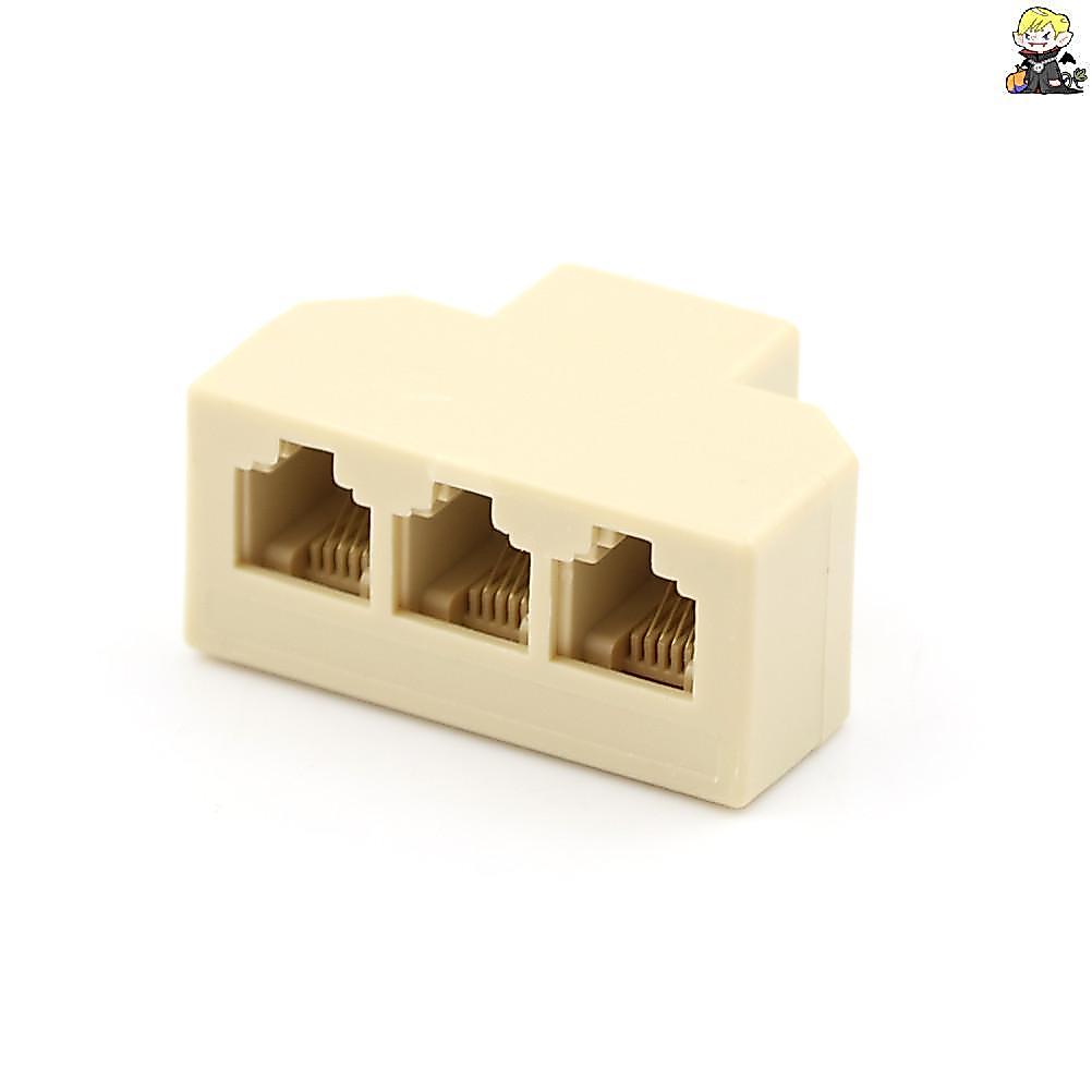 [CLA] 1PC RJ11 Splitter 3 Way Adapter 1 M ถึง 3 F RJ-11 6P4C Phone Ja Splitter [TH]