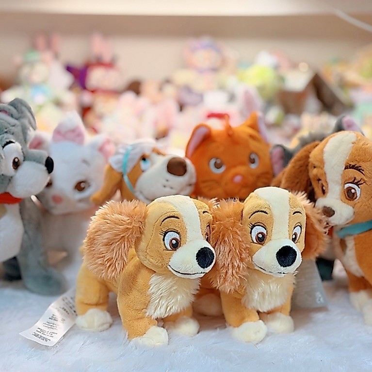 ❤️พร้อมส่งที่ไทย❤️ตุ๊กตา Dog Day Cat day เลดี้ แทรมป์ Disney Store