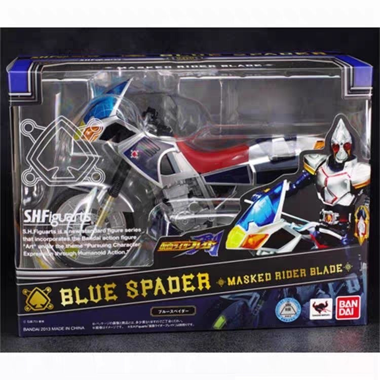 Bandai SHF Masked Rider Blade Blue Spader ฟิกเกอร์มอเตอร์ไซค์