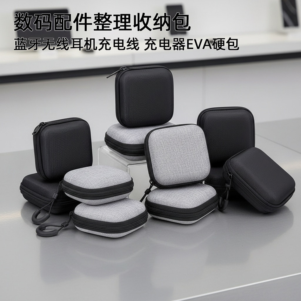 กระเป๋าเปิดกระเป๋า EVA Bag Bag Bag Travel Portable Portable Storage กระเป๋าเก็บของดิจิตอล EVA Hard T