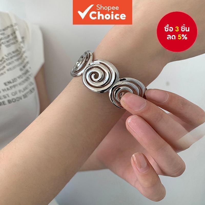 ยุโรปอเมริกันรอบเกลียวเปิดสร้อยข้อมือที่เรียบง่ายอเนกประสงค์ผู้หญิงเครื่องประดับ