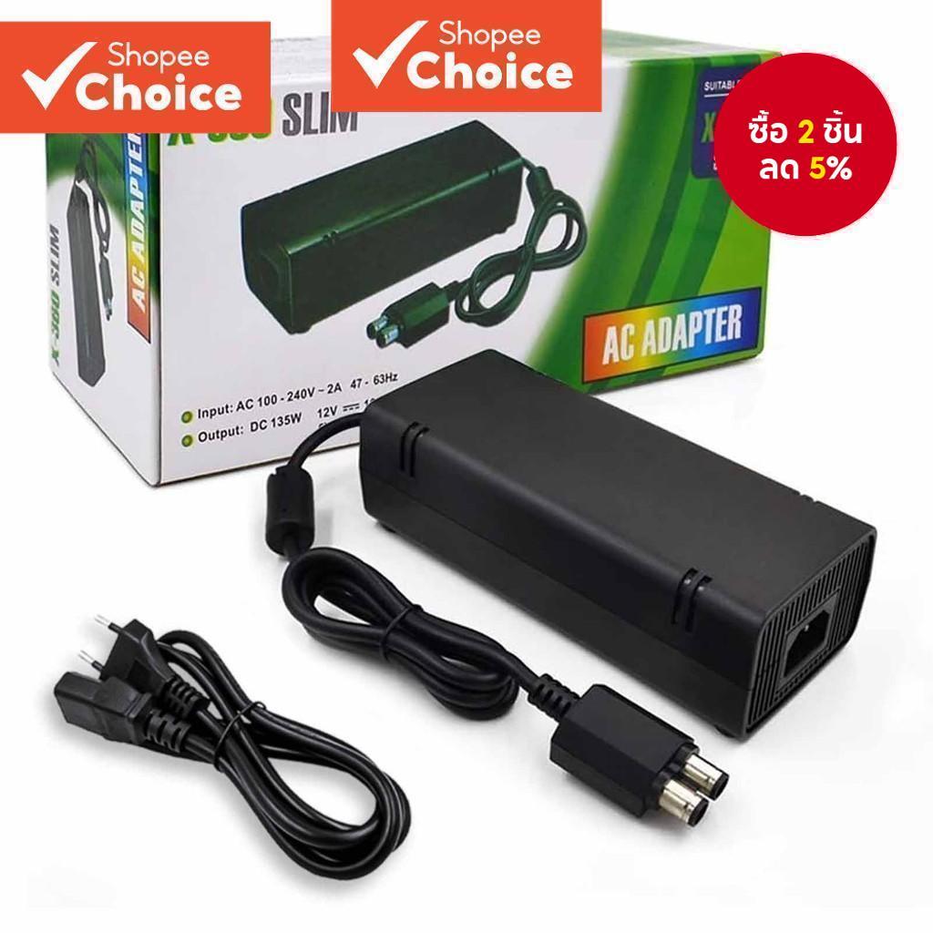 อะแดปเตอร์ AC สําหรับ Xbox 360 Slim, แหล่งจ่ายไฟพร้อมสายไฟเปลี่ยนเครื่องชาร์จอิฐไฟสําหรับคอนโซล Xbox 360 Slim