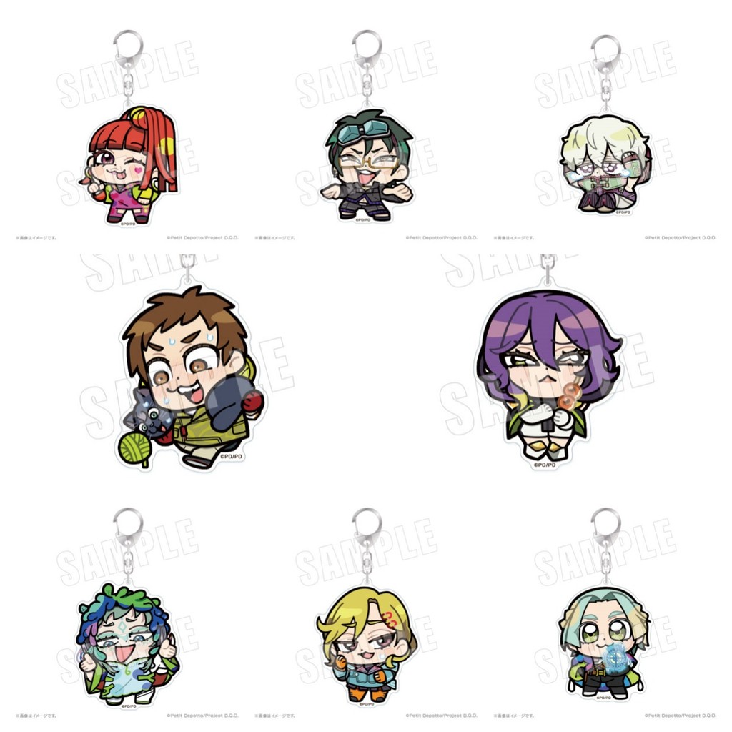 Gnosia x Bkub KeyChain ผู้หญิง Yuri Key Chain สําหรับชาย Setsu แหวน Raqio อะคริลิคพวงกุญแจ Gina จี้ 