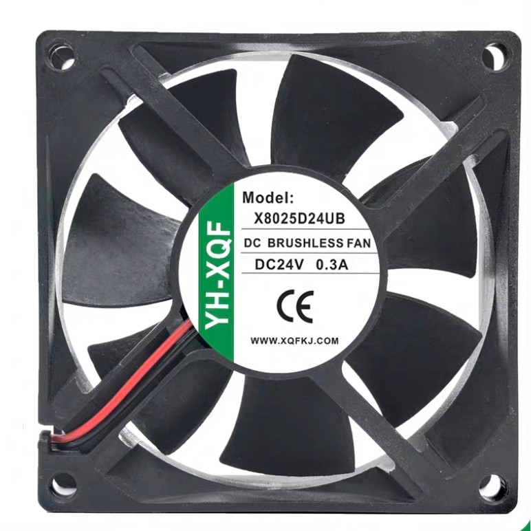YH-XQF X8025D24MB/HB/UB 8025 DC24V High Air Volume Ball Inverter พัดลมระบายความร้อน