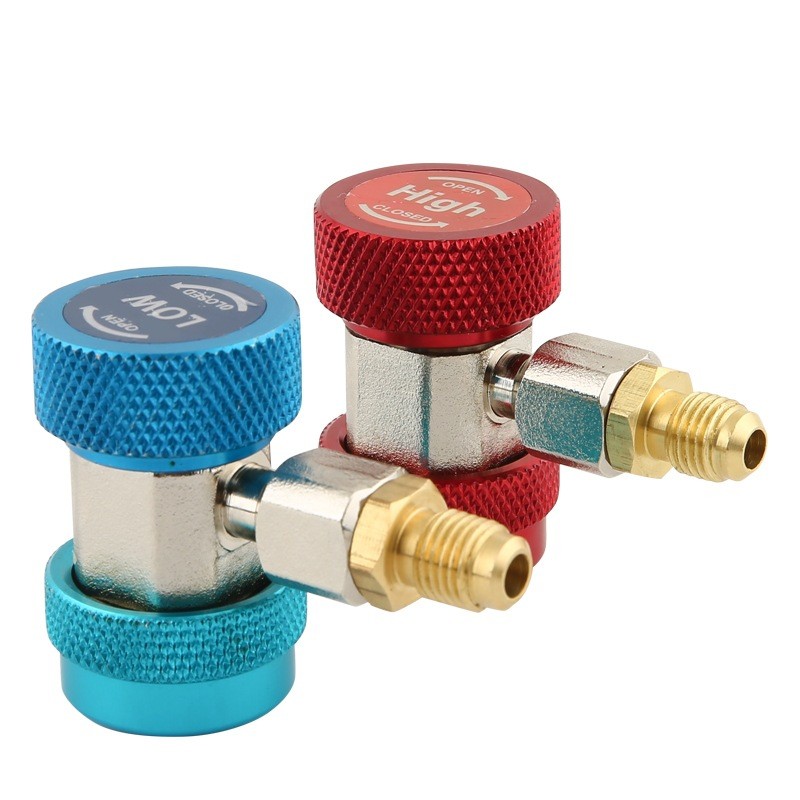 รถฟลูออไรด์ Multi-Function ที่เปิดขวดทองแดง R134A Quick Connector เครื่องปรับอากาศ Plus อะแดปเตอร์ทํ