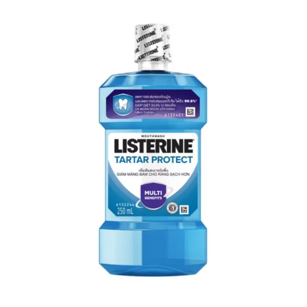 [แพ็คคู่] ลิสเตอรีน น้ำยาบ้วนปาก ทาร์ทาร์ โพรเทคชั่น 750มล. แพ็คคู่ Listerine mouthwash Tartar Protection 750ml. Twinpac