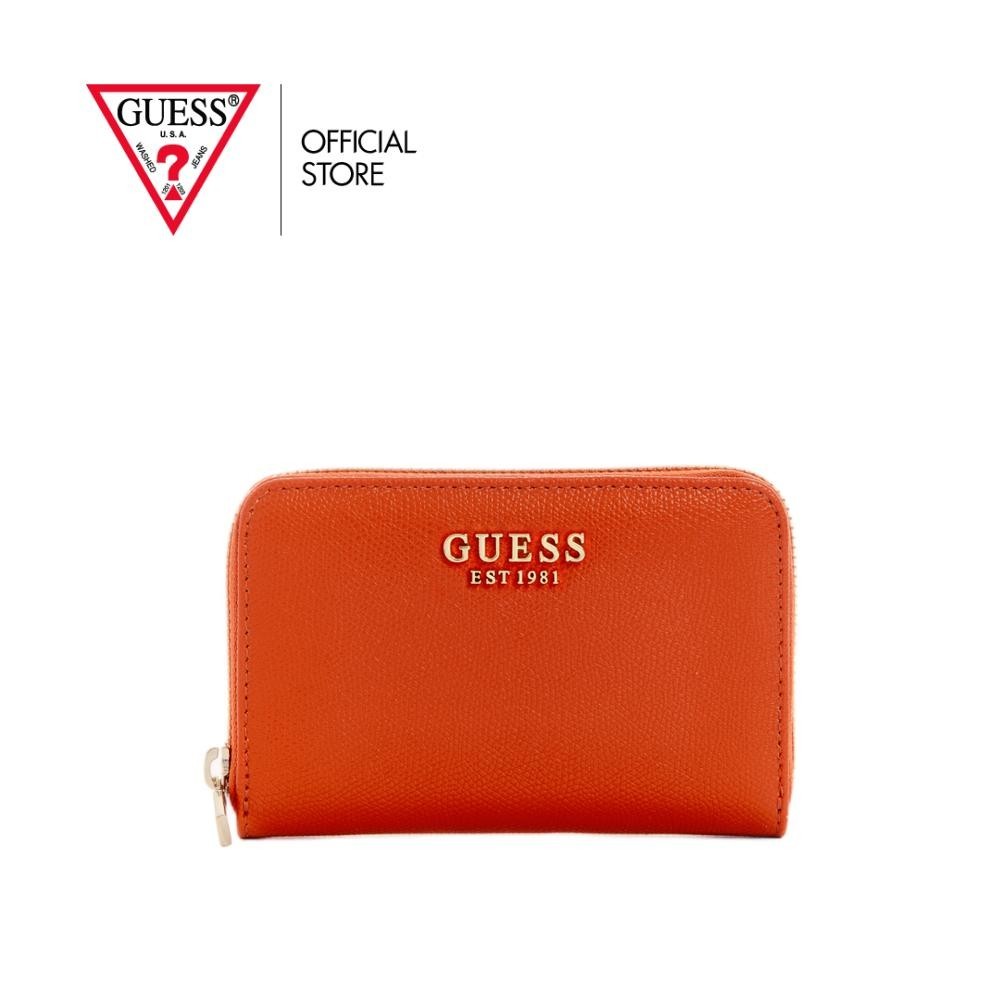 GUESS กระเป๋า รุ่น BG7898140 AMORETTE SLG MED ZIP AROUND ZIP WALLET สีส้ม