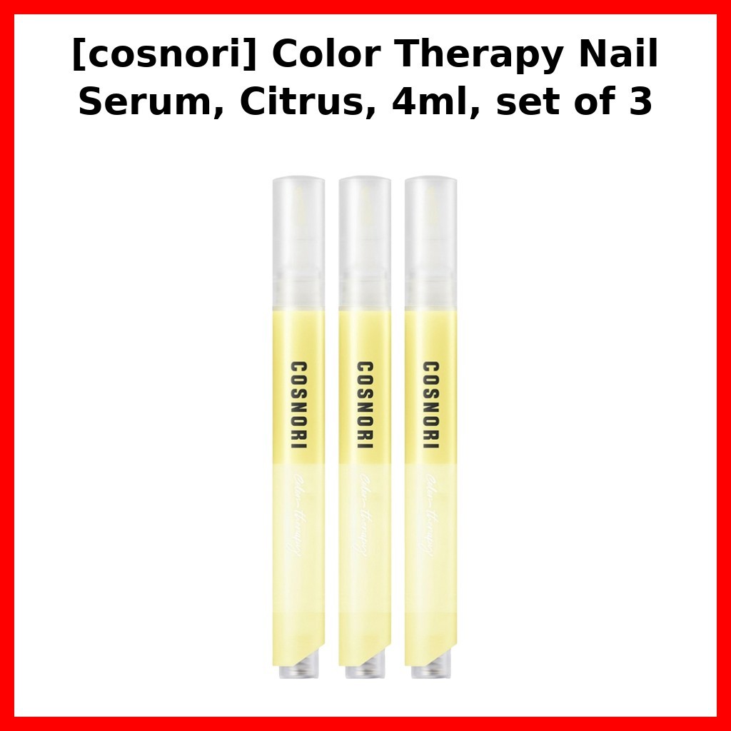 [cosnori] Color Therapy Nail Serum, Citrus, 4ml, ชุด 3 / Korean Nail Serum / Citrus Scent by Daonmar