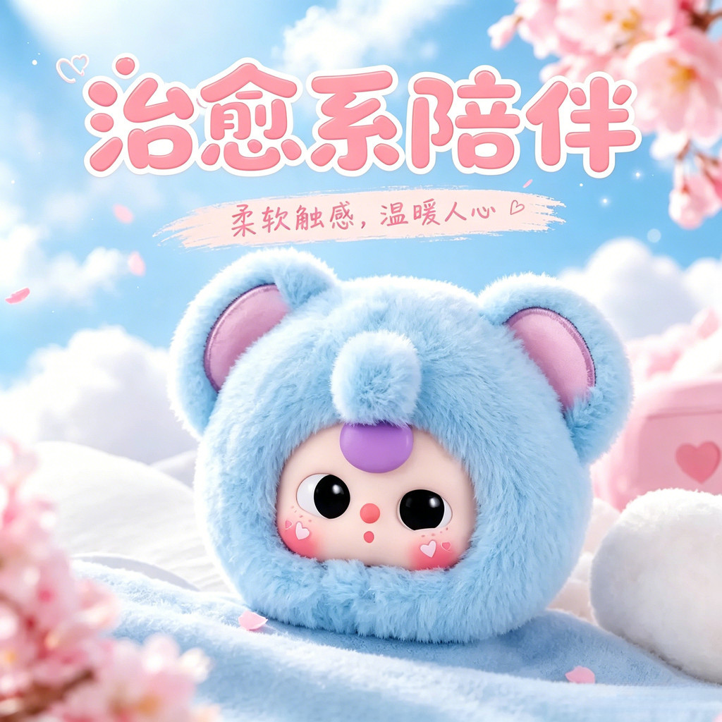 พร้อมส่ง Baby Three V1 Animal Party กล่องสุ่มตุ๊กตาขนปุย ดีไซน์น่ารัก สะสมได้