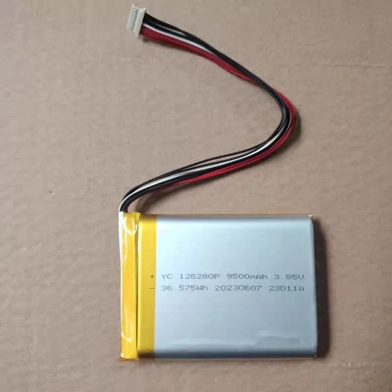 แบตเตอรี่โพลิเมอร์รุ่น 126280P 10000mAh 3.85V 36.575WH เซลล์ใหม่ ไม่มีสายไฟ