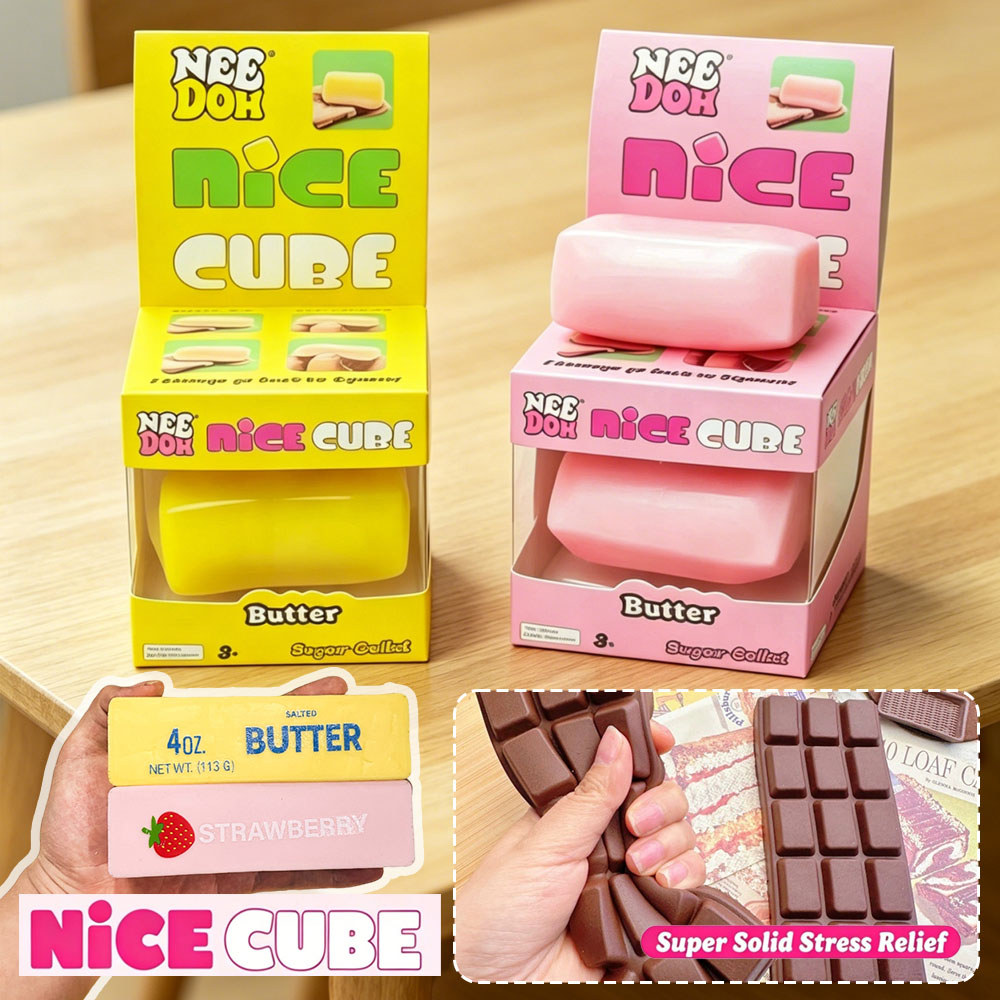 NeeDoh Butter Squishy Fidget ของเล่นช็อกโกแลตสมจริงดูผ่อนคลายของเล่นสําหรับเด็กผู้ใหญ่