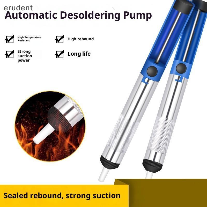 Erudent Desoldering ปั๊มอลูมิเนียม Solder Suer ปากกาแบบพกพาเครื่องมือเชื่อมสําหรับ Qui Solder Removal Repair Home Workshop อุปกรณ์ใหม่
