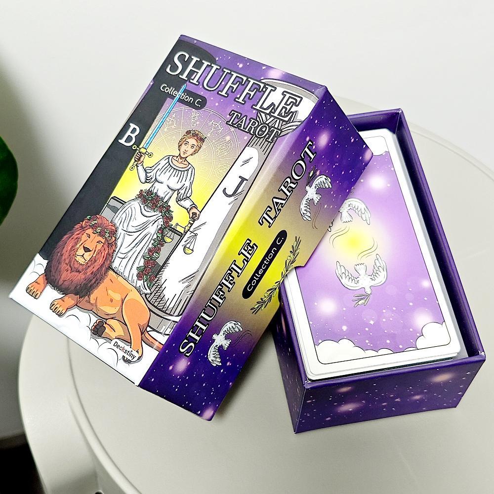 Shuffle Tarot Collection C (ครบ A&B 116 ใบ ขอบปิดทองสีเงิน) โลกฉ่ํา