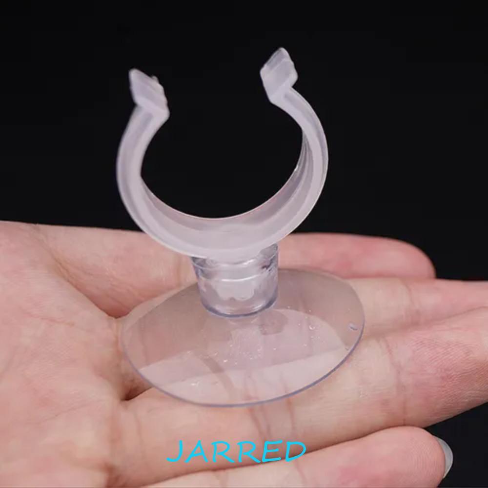 JARRED 10pcs Aquarium Sucker, Clear Multi-specification Fish Tank ดูดถ้วย,มัลติฟังก์ชั่นดูดซับที่แข็งแกร่งพร้อมตะขอ PVC Air ท่อ Clamp Wire
