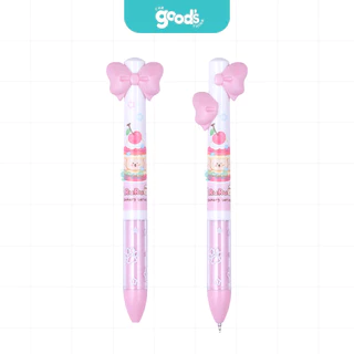 ปากกาเจล Quantum 2in1 Ruru Bear หัว 0.5mm ปากกา ควอนตั้ม ลาย หมีรูรุ หมึก2สีในแท่งเดียว (จำนวน1ด้าม)