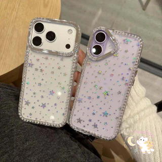 เคสโทรศัพท์แบบใหม่ใสที่มีเพชรจำนวนมาก เหมาะสำหรับ IPhone 17 16 13 16 14 ProMax 15 16 11 15 Plus 17 12 15 12PRO