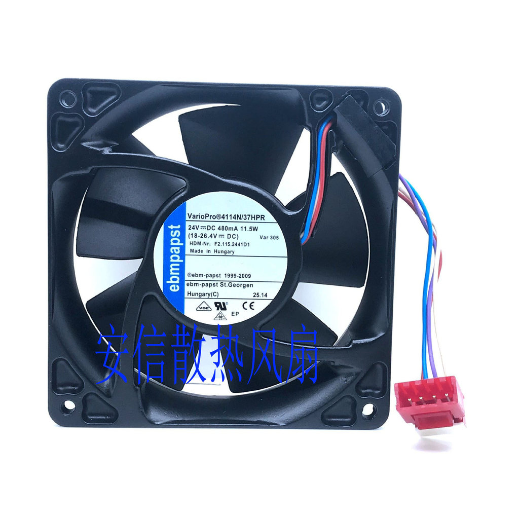 4114N/37HHPR/37HPR 4114N/17HVR 24V สี่สาย Hydeburg อุปกรณ์พัดลมเครื่องพิมพ์