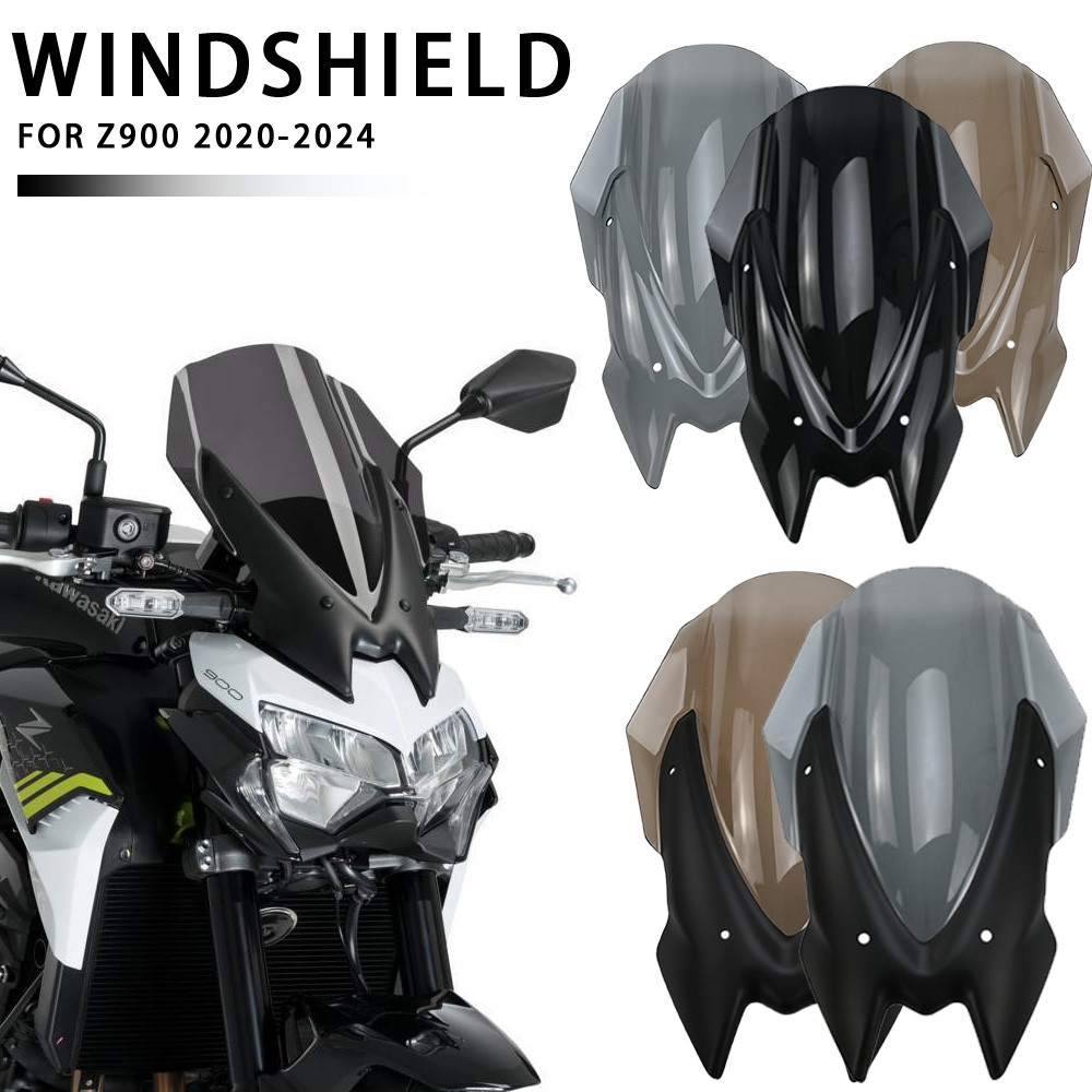 สําหรับ KAWASAKI รถจักรยานยนต์หน้าจอด้านหน้ากระจกกระจกหน้าจอลม Deflectors Protector อุปกรณ์เสริม Z90