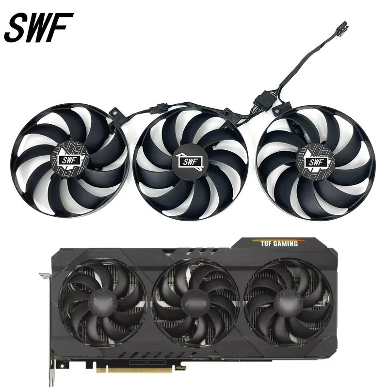 -CF9010U12D 12V 0.45A พัดลม RTX3080 สําหรับ ASUS GeForce RTX 3060 Ti 3070 3080 3090 TUF OC GAMING กร