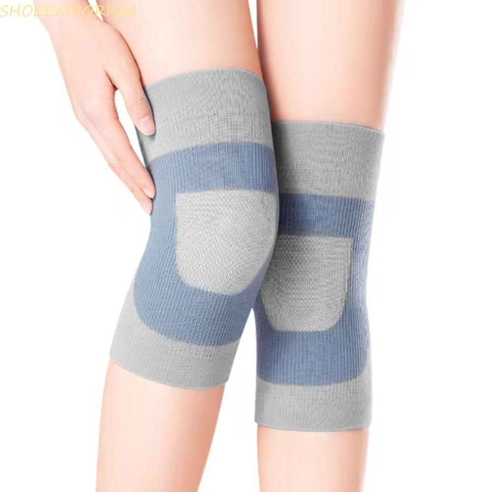 SHOEEMPORIUM 1 คู่ยืดหยุ่นเข่า Brace, Patella Brace ไนลอนการบีบอัดเข่า Pad, ยืดหยุ่นสูงลื่นแสงและบาง Breathable เข่าแขนบาสเกตบอล/วอลเลย์บอล