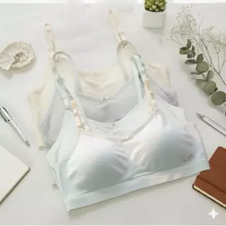 YANINDA เสื้อในเด็กโต12-18ปี สำหรับเด็กวัยรุ่น เสื้อในนักเรียน แบบสวม ฟองน้ำเย็บติด สายเดี่ยวปรับระดับได้ #6761