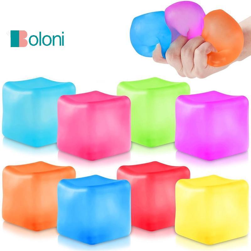 [Boloni] ของเล่นสกุชชี่ก้อนน้ําแข็งบรรเทาความเครียด Rebound สําหรับประสาทสัมผัส Comfort ใหม่