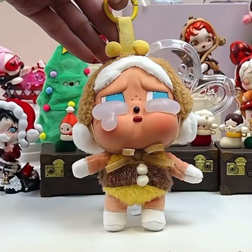ร้องไห้ จี้ตุ๊กตาเด็กไวนิลตุ๊กตาตุ๊กตาพวงกุญแจการ์ตูนน่ารักไม่มีผ้าสําลีกล่องปริศนา