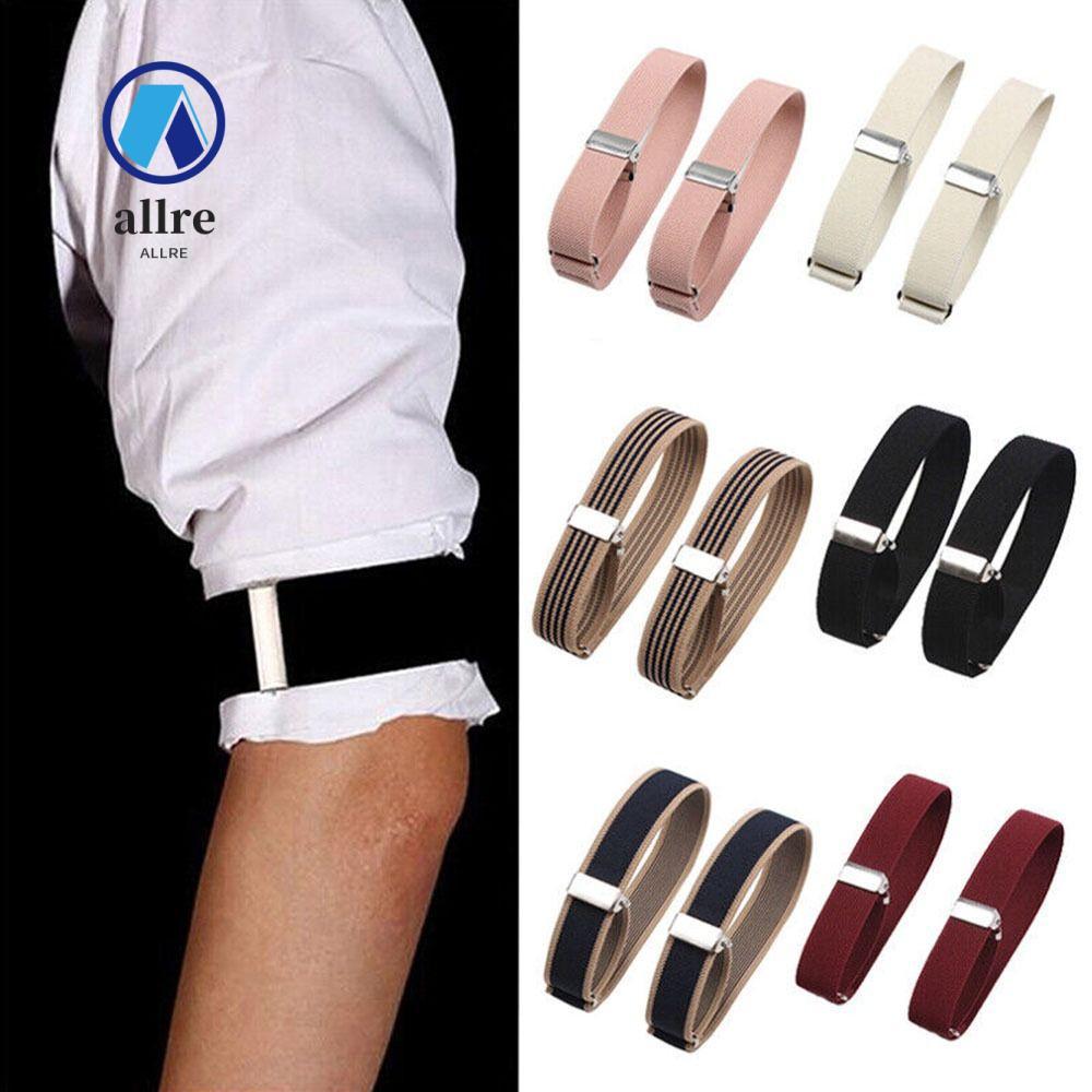 ALLRE Elastic Arm Band Arm Band Cuffs Shirt Sleeve Loops Elastic