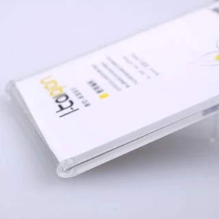 BuildCoreขาตั้งป้าย ป้ายอะคริลิคตั้งโต๊ะ A6 / 4x6นิ้ว แนวตั้ง 10.5x15.5 cm อะคริลิคใส 1 หน้า ทรง L acrylic stand