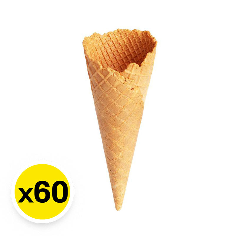 มิสเตอร์โคน วาฟเฟิลโคนใหญ่ x 60 (MR.CONE Waffle Cone x 60) โปโลแมน POLOMAN