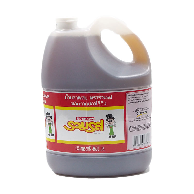 รวมรส น้ำปลาผสม 4.5 ล. (RUAMROS Mix Fish Sauce 4.5 l) โปโลแมน POLOMAN