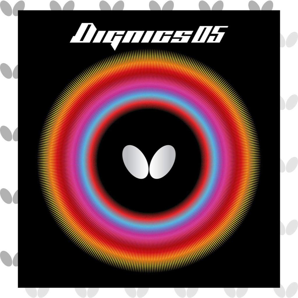 Butterfly Dignics 05 High Tension Table Tennis Rubber - Red/Black - Thick