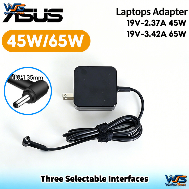 Asus 65W 45W Laptop Charger 4.0×1.35mm Round Tip AC Power Adapter For VivoBook Flip 14 15 17 Series