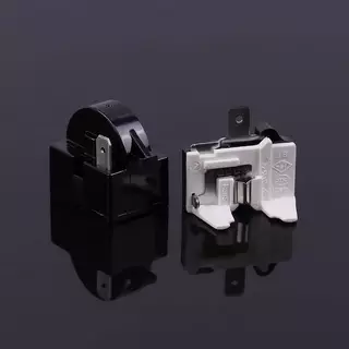 Luxe-T รีเลย์สตาร์ทเตอร์ PTC QP2-4.7 1ขารีเลย์ตู้เย็นสตาร์ทเตอร์และ6750C-0005P ตู้เย็นเกินพิกัดเครื่องป้องกัน 2ชิ้น