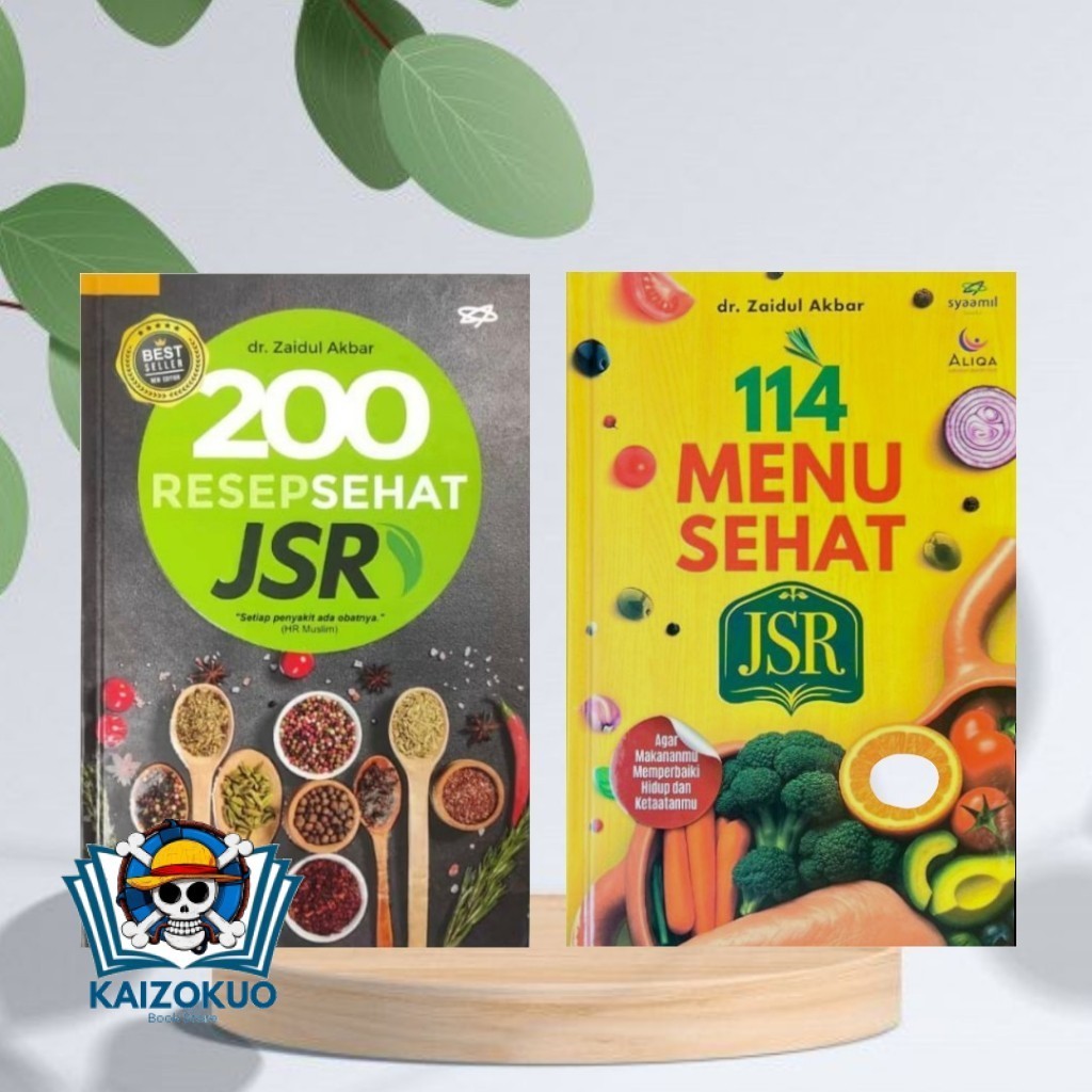 สีเต็ม!! HARD COVER BOOK 200 JSR HEALTHY RECIPES - THE PROPHETS HEALTHY JURUS - ดร. ZaIDUL AKBAR AND