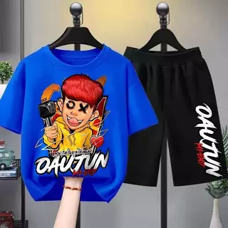 【จัดส่งไทย】2ชิ้น TM เซ็ตชุดเด็ก เสื้อ+กางเกง ชุดสองชิ้น เสื้อยืดเด็ก คอตตอน OXX By OAUJUN สื้อยืดเด็ก คอตตอน